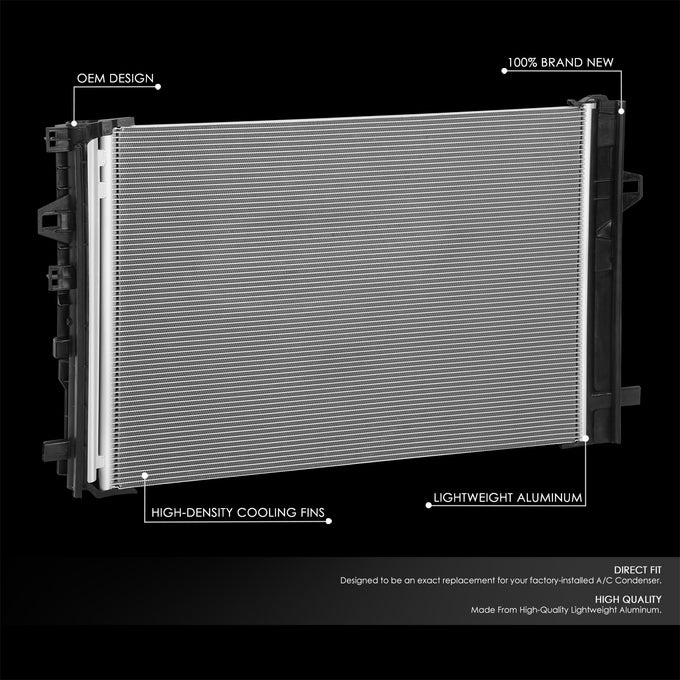 Factory Style A/C Condenser <br> 17-19 Infiniti Qx30, 14-20 Mercedes-Benz CLA250, GLA250