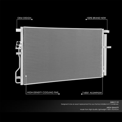 Factory Style Aluminum A/C Condenser <BR>19-21 Hyundai Tucson, 20-22 Kia Sportage