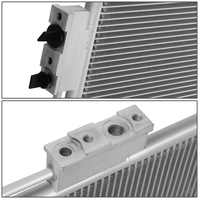 Factory Style Aluminum A/C Condenser <BR>19-20 Hyundai Santa Fe 2.4L