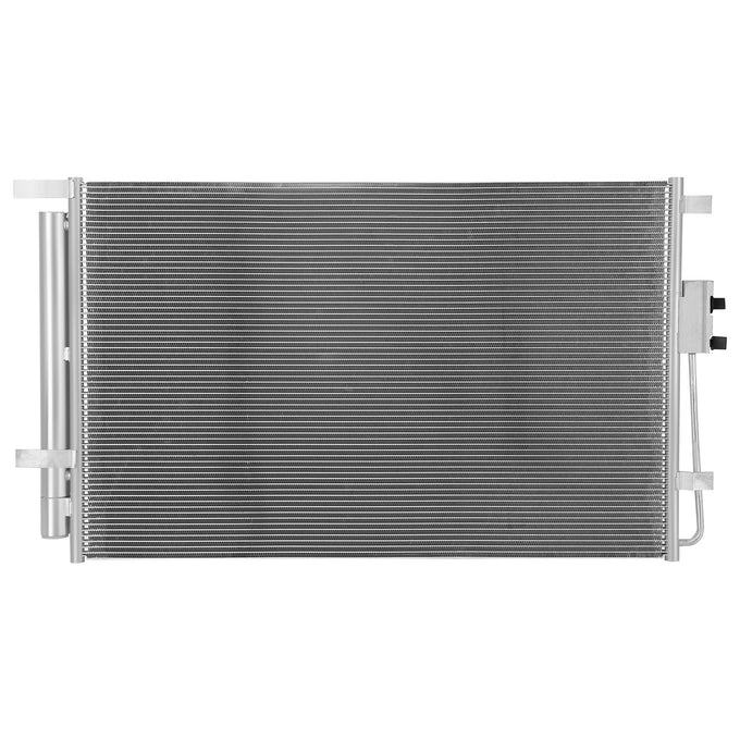 Factory Style Aluminum A/C Condenser <BR>19-20 Hyundai Santa Fe 2.4L