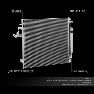 Factory Style Aluminum A/C Condenser <BR>19-24 Ford Ranger