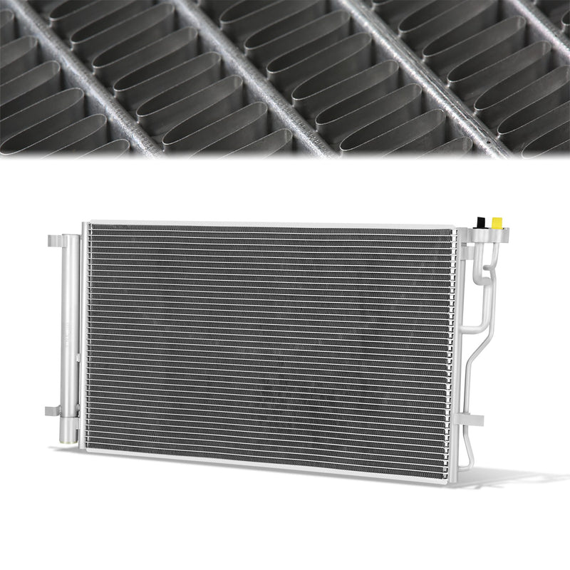 Factory Style Aluminum A/C Condenser <BR>18-21 Hyundai Kona 2.0L