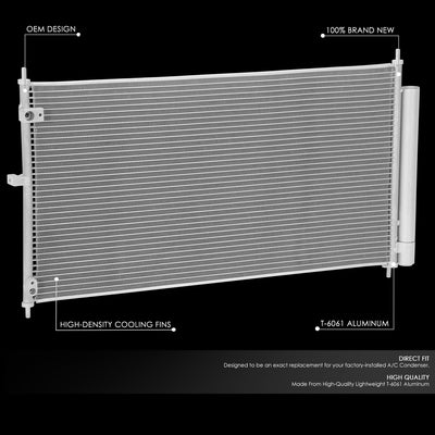 Factory Style A/C Condenser <BR> 18-21 Honda Clarity