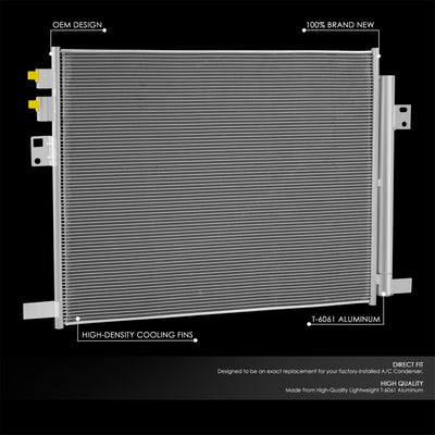 Factory Style Aluminum A/C Condenser <BR>20-24 Ford Explorer, Police Interceptor Utility, Lincoln Aviator