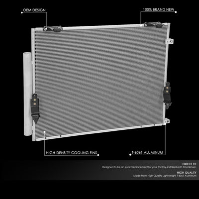 Factory Style A/C Condenser <BR> 20-22 Toyota Sequoia, Tundra