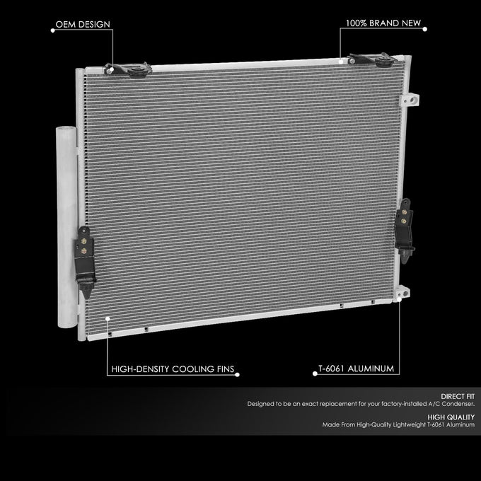 Factory Style A/C Condenser <BR> 20-22 Toyota Sequoia, Tundra