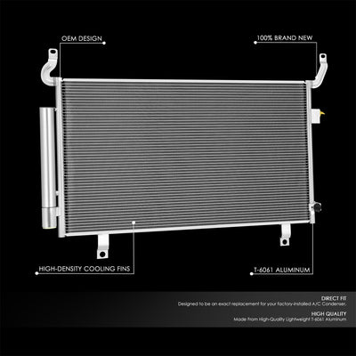 Factory Style Aluminum A/C Condenser <BR>20-24 Subaru Legacy, Outback
