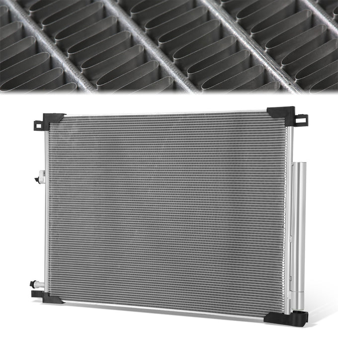 Factory Style Aluminum A/C Condenser <BR>20-22 Toyota Highlander 3.5L V6
