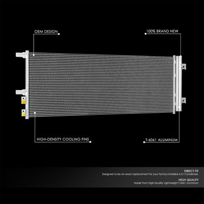Factory Style Aluminum A/C Condenser <BR>20-24 Chevy Silverado, Gmc Sierra, 2500, 3500