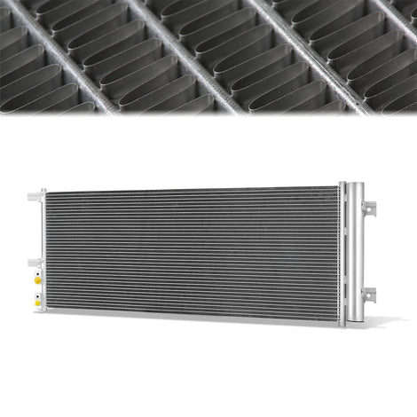 Factory Style Aluminum A/C Condenser <BR>20-24 Chevy Silverado, Gmc Sierra, 2500, 3500