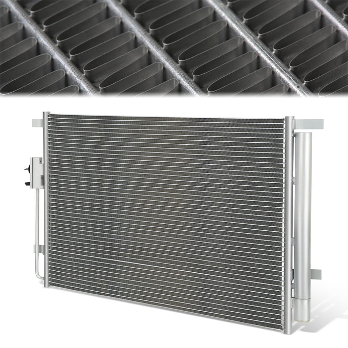 Factory Style Aluminum A/C Condenser <BR>16-18 Kia Sorento