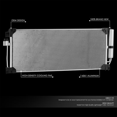 Factory Style Aluminum A/C Condenser <BR>19-24 Infiniti QX50