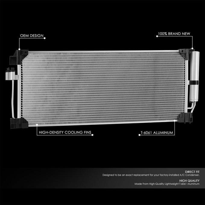 Factory Style Aluminum A/C Condenser <BR>19-24 Infiniti QX50