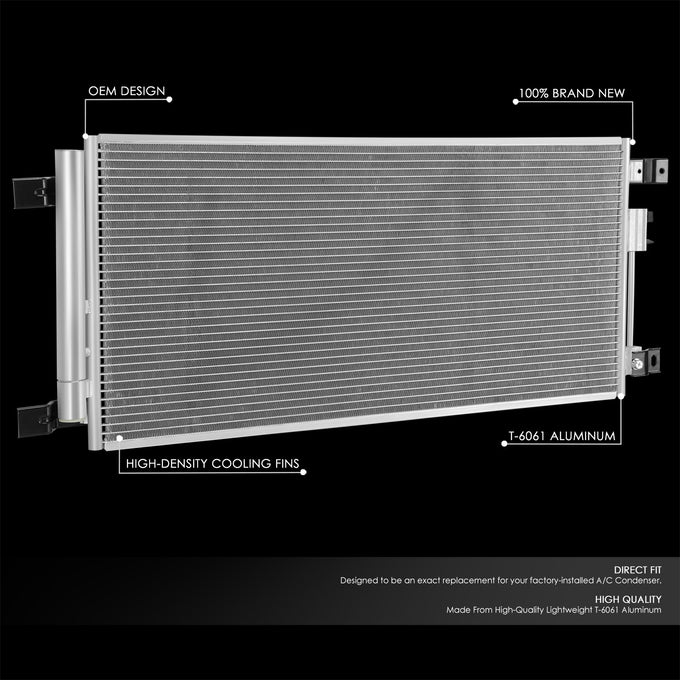 Factory Style Aluminum A/C Condenser <BR>19-22 Ram 2500, 3500