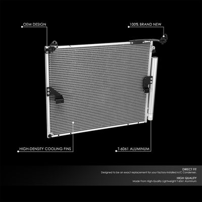 Factory Style Aluminum A/C Condenser <BR>21-24 Toyota 4Runner