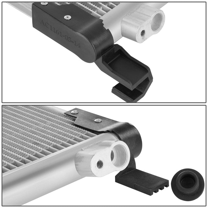 Factory Style Aluminum A/C Condenser <BR>21-24 Toyota RAV4 Prime