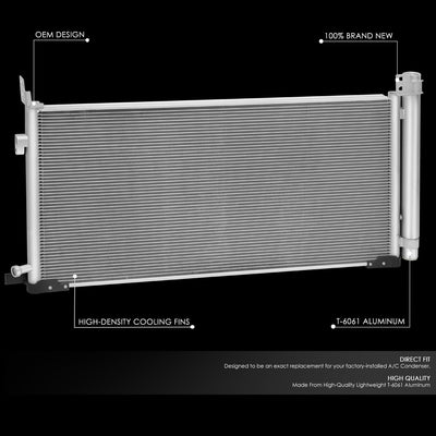 Factory Style A/C Condenser <BR> 23-24 Lexus RX350H, 20-24 Toyota Highlander Hybrid, Sienna