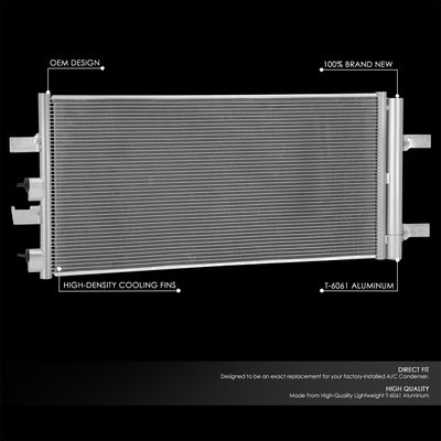 Factory Style Aluminum A/C Condenser <BR>17-22 Mini Cooper Countryman