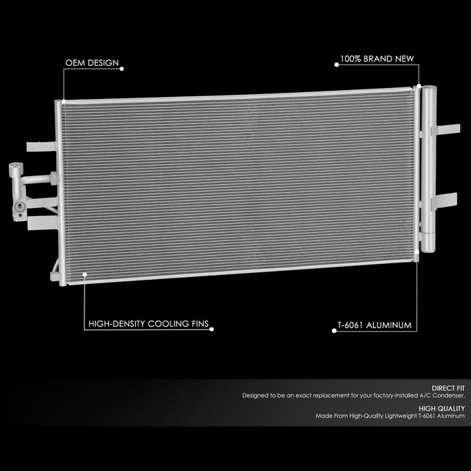 Factory Style A/C Condenser <BR> 21-24 Ford Bronco