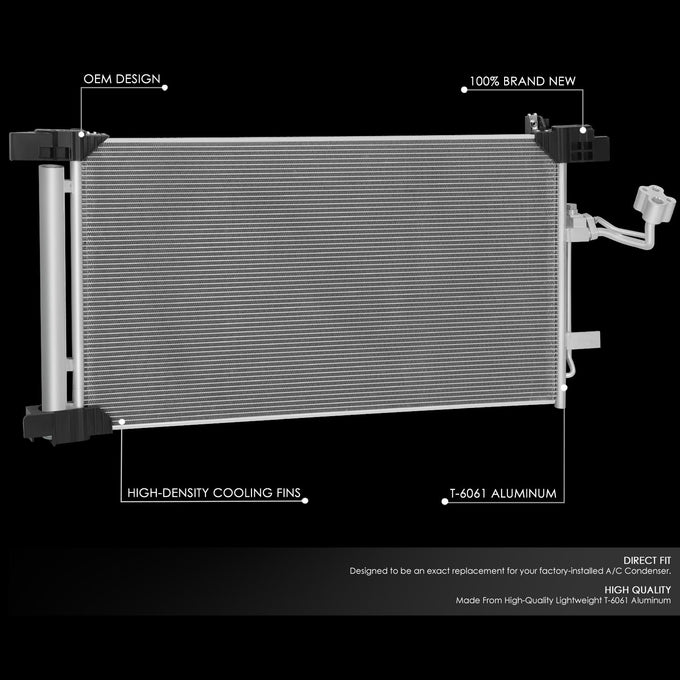 Factory Style A/C Condenser <BR> 21-24 Nissan Altima