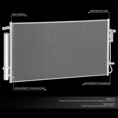 Factory Style A/C Condenser <br> 22-24 Hyundai Tucson, Kia Sportage