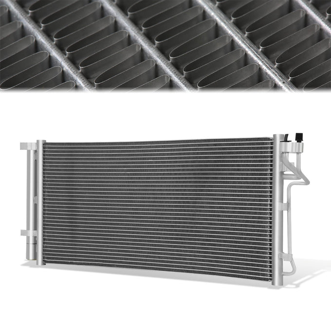 Factory Style Aluminum A/C Condenser <BR>20-24 Hyundai Sonata