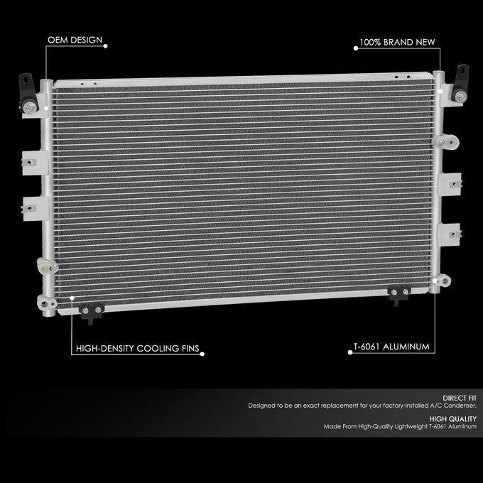 Factory Style A/C Condenser <BR> 01-07 Toyota Sequoia