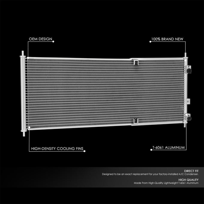 Factory Style Aluminum A/C Condenser <BR>00-06 Honda Insight