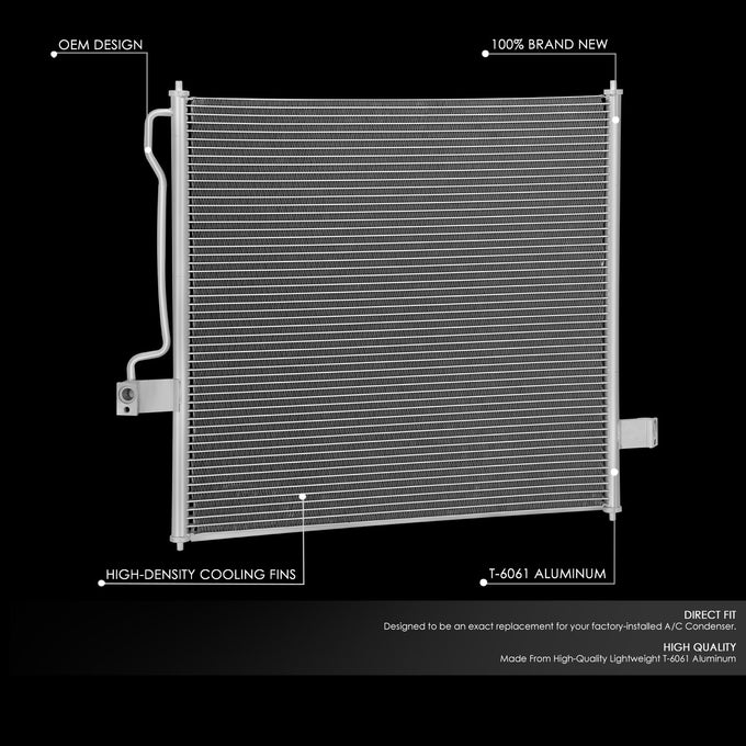 Factory Style A/C Condenser <BR> 02-10 Ford Explorer Sport Trac, Mercury Mountaineer
