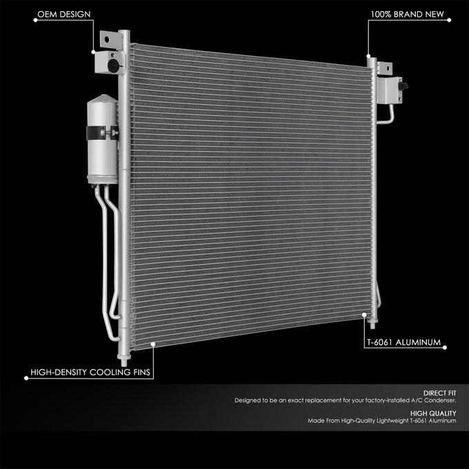 Factory Style A/C Condenser <BR>05-07 Nissan Pathfinder, 2005 Xterra