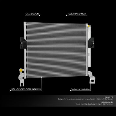 Factory Style Aluminum A/C Condenser <BR>05-12 Toyota Tacoma
