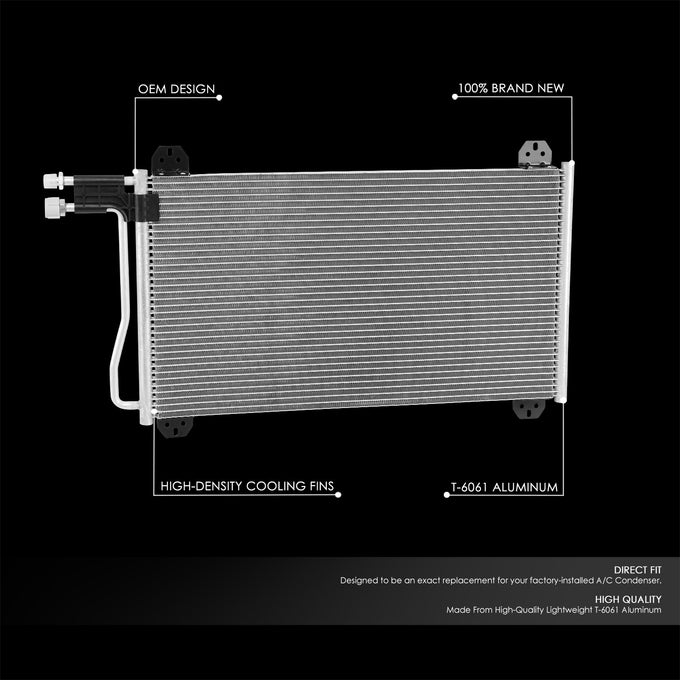 Factory Style Aluminum A/C Condenser <BR>03-06 Dodge Sprinter 2500, 3500