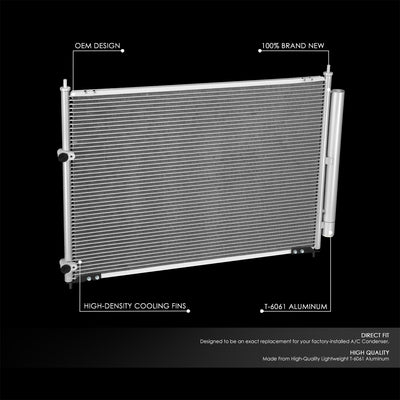 Factory Style Aluminum A/C Condenser <BR>06-14 Honda Ridgeline
