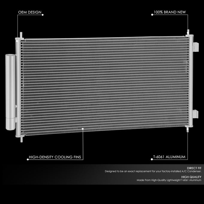 Factory Style A/C Condenser <BR> 07-11 Honda CR-V
