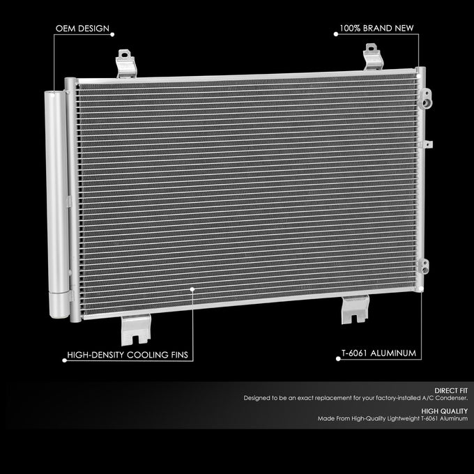 Factory Style A/C Condenser <BR> 07-17 Lexus LS460
