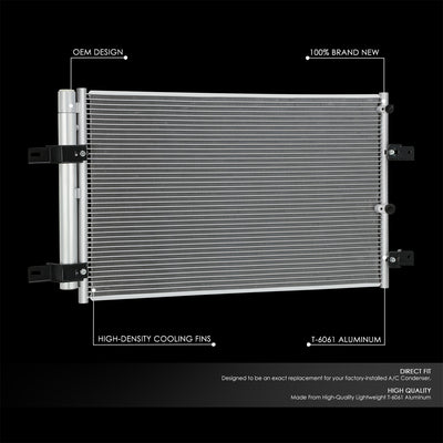 Factory Style Aluminum A/C Condenser <BR>07-10 Ford Edge, Lincoln MKX