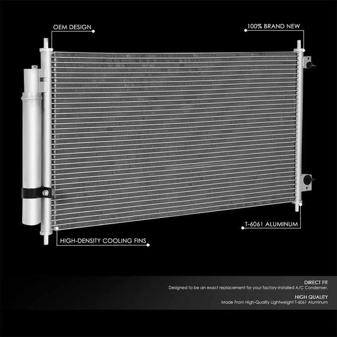 Factory Style A/C Condenser <BR>08-12 Honda Accord, 10-11 Accord Crosstour, 12-15 Crosstour