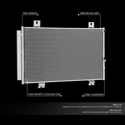 Factory Style Aluminum A/C Condenser <BR>08-10 Toyota Highlander