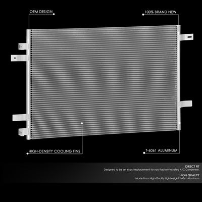Factory Style A/C Condenser <BR> 08-10 Ford F-250 F-350 F-450 F-550 Super Duty