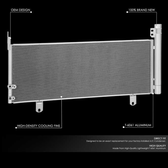 Factory Style A/C Condenser <BR> 07-11 Toyota Camry