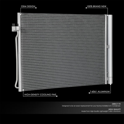 Factory Style A/C Condenser <BR>07-18 BMW X5, 08-19 X6