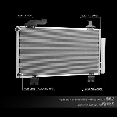 Factory Style Aluminum A/C Condenser <BR>09-14 Acura TSX