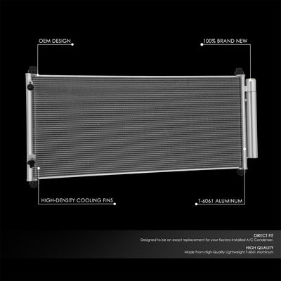 Factory Style Aluminum A/C Condenser <BR>10-14 Honda Insight