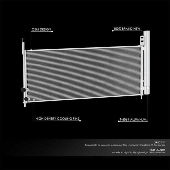 Factory Style Aluminum A/C Condenser <BR>10-12 Lexus HS250h
