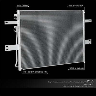 Factory Style A/C Condenser <BR>06-09 Dodge Ram 2500, 06-10 3500, 08-10 4500, 5500