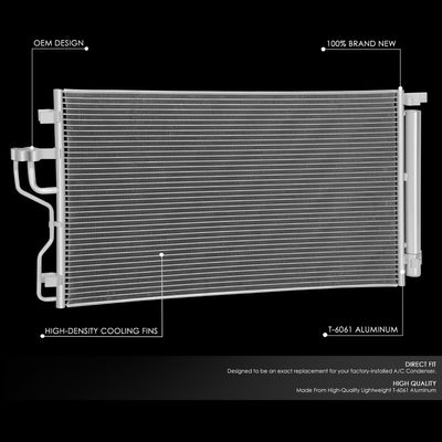 Factory Style A/C Condenser <BR> 10-15 Hyundai Tucson, 11-16 Kia Sportage