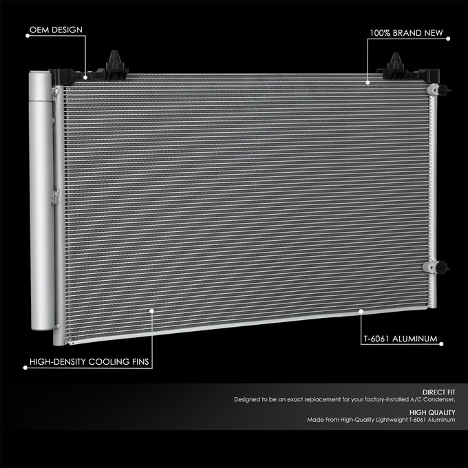 Factory Style A/C Condenser <BR>11-16 Toyota Sienna