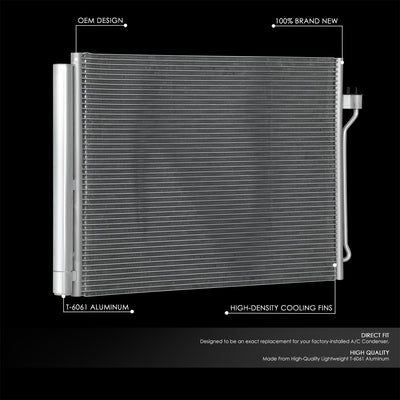 Factory Style A/C Condenser <BR>2011 BMW 528i, 11-16 550i, 10-17 550i GT, 12-19 650i