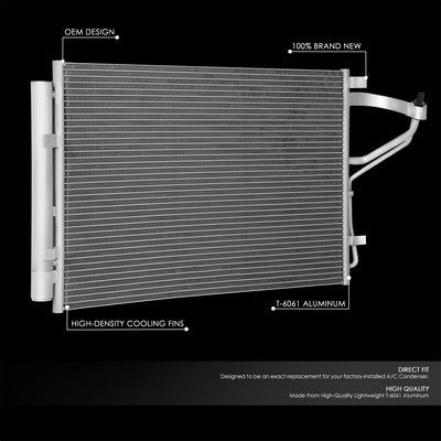Factory Style A/C Condenser <BR>11-13 Hyundai Elantra, 2013 GT