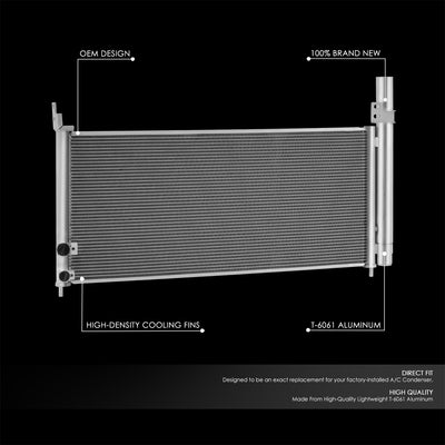 Factory Style Aluminum A/C Condenser <BR>12-17 Toyota Prius V